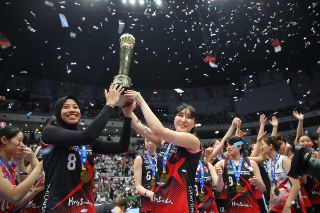 Seru! Megawati Pimpin Red Sparks Sabet Kemenangan dari Indonesia All Star dalam Fun&nbsp;Volleyball